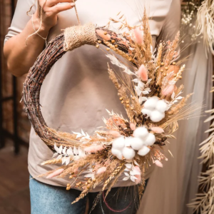 Plumeria & Orchid Vase